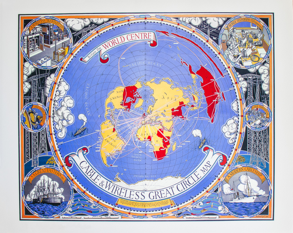 The Great Circle Map – Premium Print | PK Porthcurno