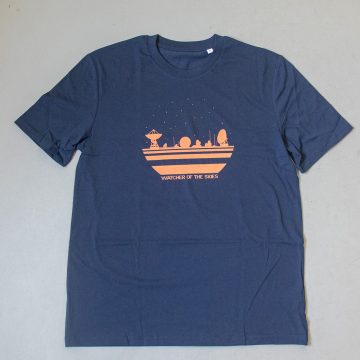 Watcher of the Skies – PK Porthcurno x GCHQ Collaboration Tee (French Navy, Chest-print)