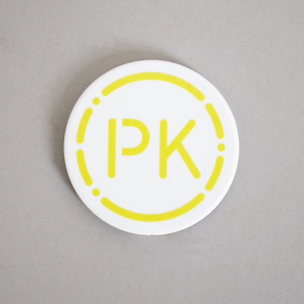 Gold PK Logo Magnet