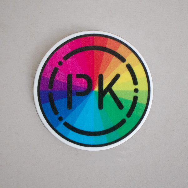 Rainbow PK Logo Magnet