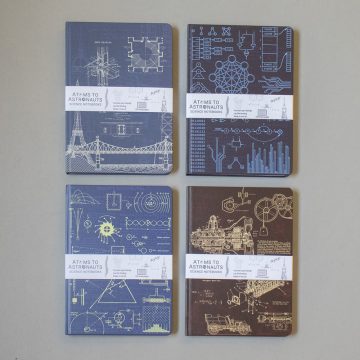 Atoms To Astronauts: A5 Hardcover Lined Notebooks