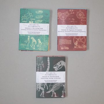 Atoms To Astronauts: A6 Pocket Trio – Flexicover Lined Notebooks